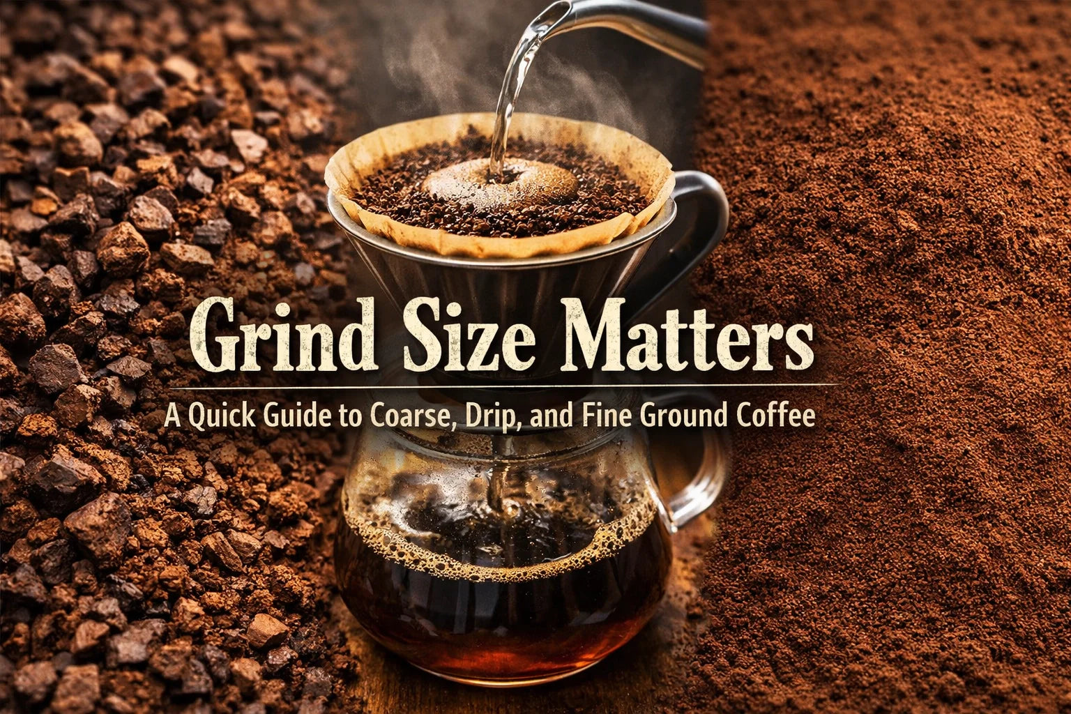 Grind Size Matters: A Quick Guide to Coarse, Drip, and Fine Ground Coffee