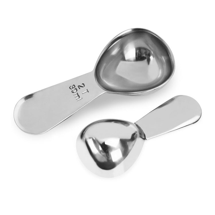 Stainless Steel Coffee Measuring Scoop Set – Precision 15–30ml Scale for Perfect Brewing